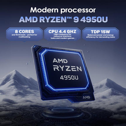 G16 Air 15.6 inch Gaming Laptop, 16GB+512GB, Windows 11 Pro AMD Ryzen 9 4950U Octa Core, US Plug, 16GB+512GB
