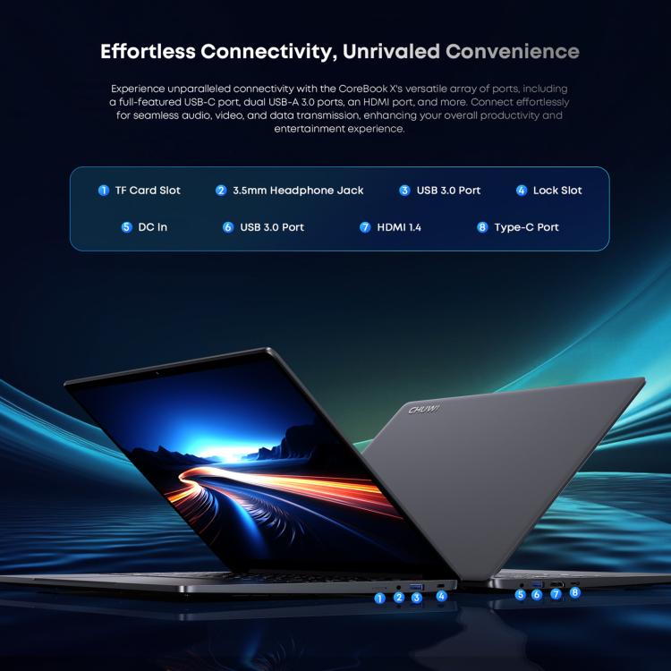 CHUWI CoreBook X 14 inch Laptop, 32GB+1TB, Windows 11 Intel Core i9-13900HK 14-Cores, EU Plug, i9-13900HK 32GB+1TB