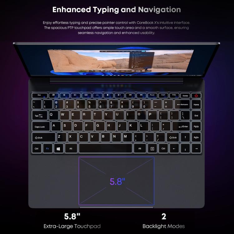 CHUWI CoreBook X 14 inch Laptop, 32GB+1TB, Windows 11 Intel Core i9-13900HK 14-Cores, EU Plug, i9-13900HK 32GB+1TB