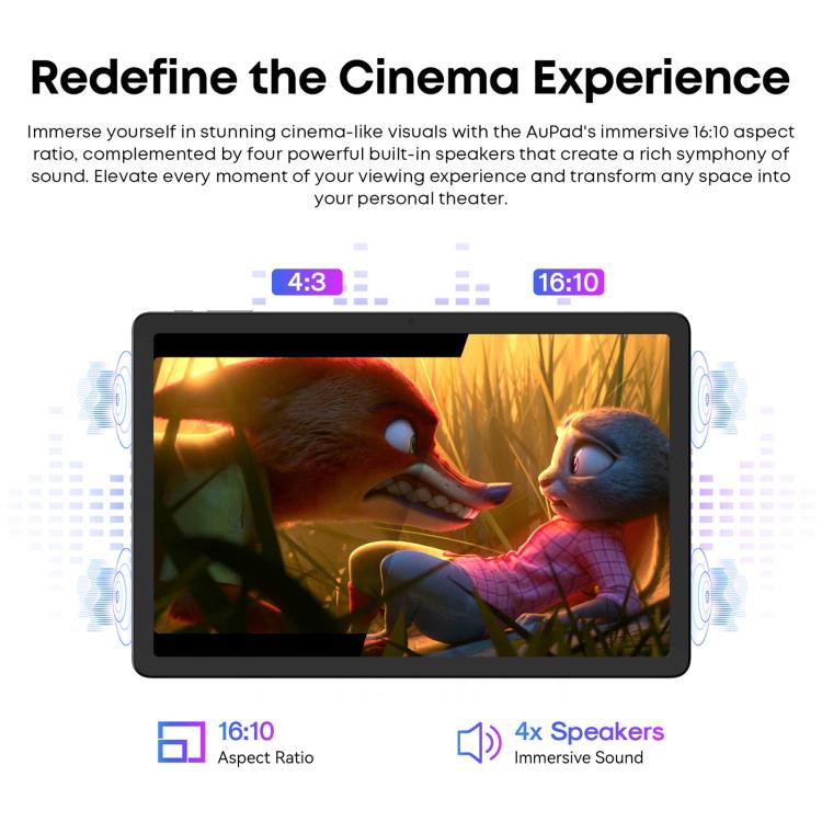 CHUWI AUPad 10.95 inch Tablet PC, 8GB+128GB, Android 14, Qualcomm Snapdragon 685 Octa Core,EU Plug
