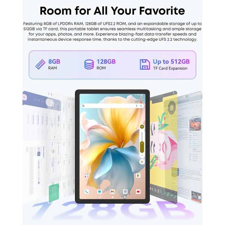 CHUWI AUPad 10.95 inch Tablet PC, 8GB+128GB, Android 14, Qualcomm Snapdragon 685 Octa Core,EU Plug