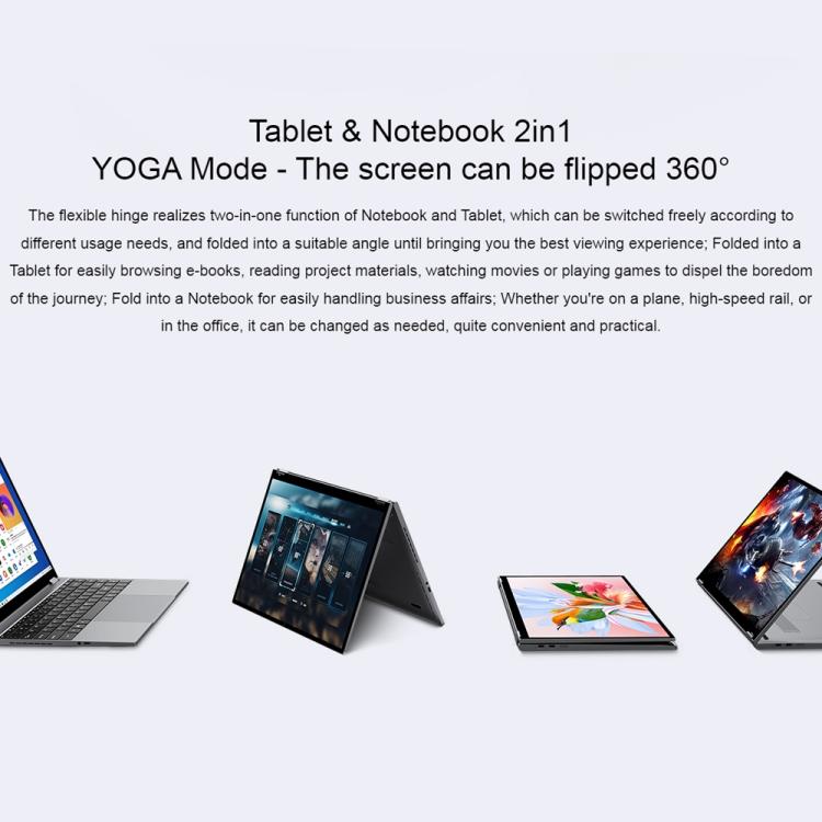 CHUWI FreeBook 13.5 inch Yoga Laptop, 16GB+1TB, Windows 11 Intel Twin Lake N150 Quad Core, EU Plug, FreeBook 16GB+1TB