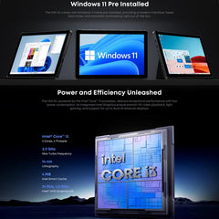 CHUWI Hi10 X2 10.1 inch Tablet PC, 8GB+256GB, Windows 11, Intel Core i3-10100Y Quad Core,EU Plug