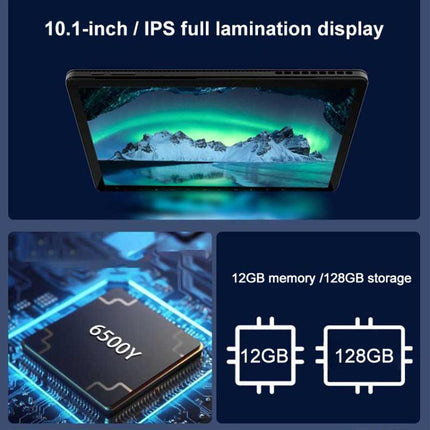 Jumper EZpad V10 Plus Tablet PC, 8GB+128GB, 10.1 inch Windows 11 OS Intel Pentium Gold 6500Y Dual Core, US Plug, 12GB+128GB