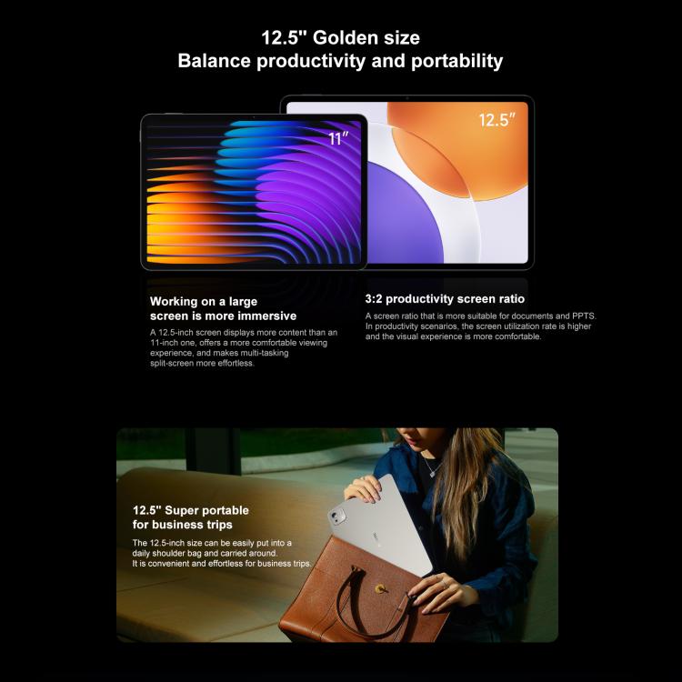 Xiaomi Pad 7S Pro 12.5 inch Soft Light Screen, 16GB+1TB, HyperOS 2, XRING O1 3nm Deca Core CPU, 16GB+1TB Soft Light