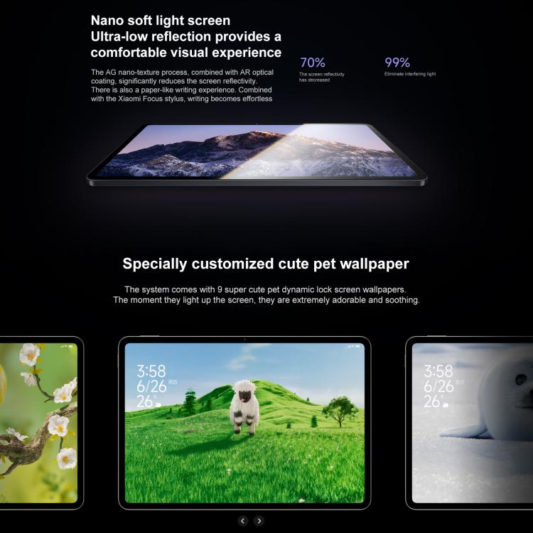 Xiaomi Pad 7S Pro 12.5 inch Soft Light Screen, 16GB+1TB, HyperOS 2, XRING O1 3nm Deca Core CPU, 16GB+1TB Soft Light
