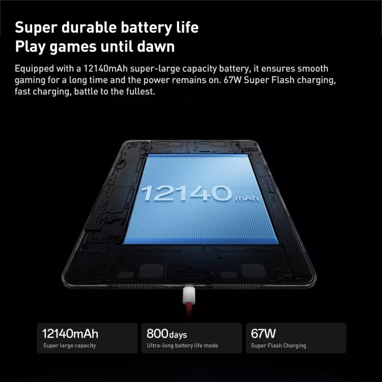 OnePlus Pad 2 Pro 13.2 inch WiFi Tablet PC, 8GB+256GB ColorOS 15.0 Qualcomm Snapdragon 8 Ultra Octa Core CPU, 8GB+256GB