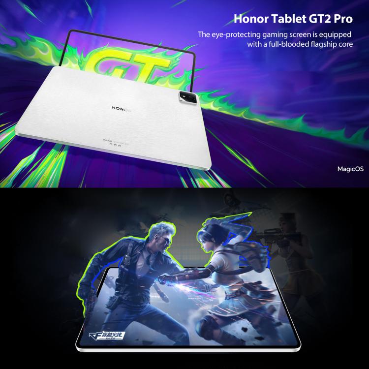 Honor Pad GT2 Pro WiFi Tablet PC, 12.5 inch 12GB+256GB MagicOS 9.0.1 Qualcomm Snapdragon 8 Gen3 Octa Core