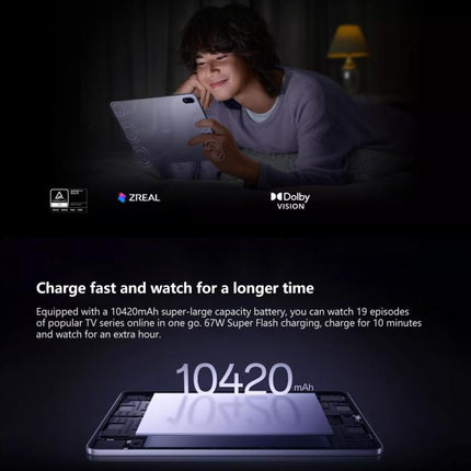 OPPO Pad 5 12.1 inch Tablet PC, 12GB+256GB, ColorOS 16.0 MediaTek Dimensity 9400+ Octa Core, 12GB+256GB