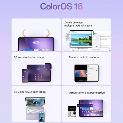 OPPO Pad 5 12.1 inch Soft Light Screen Tablet PC, 12GB+256GB, ColorOS 16.0 MediaTek Dimensity 9400+ Octa Core