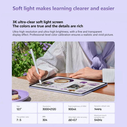 OPPO Pad 5 12.1 inch Soft Light Screen Tablet PC, 12GB+256GB, ColorOS 16.0 MediaTek Dimensity 9400+ Octa Core