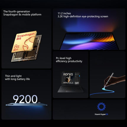 Xiaomi Pad 8 11.2 inch, 8GB+128GB, HyperOS 3 Qualcomm Snapdragon 8s Gen4 Octa Core