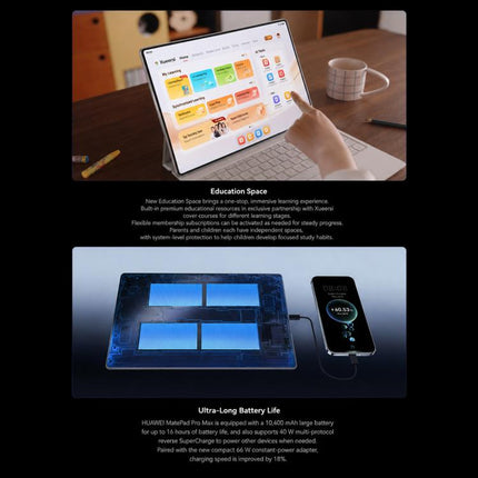 HUAWEI MatePad Pro Max 13.2 inch WiFi, 12GB+512GB, HarmonyOS 6.1 Hisilicon Kirin T93 Pro, Not Support Google Play, 12GB+512GB