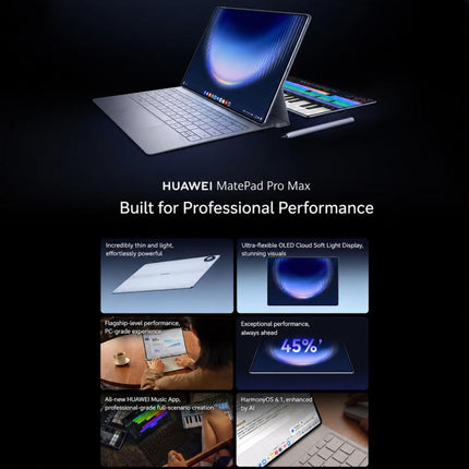 HUAWEI MatePad Pro Max 13.2 inch WiFi, 12GB+512GB, HarmonyOS 6.1 Hisilicon Kirin T93 Pro, Not Support Google Play, 12GB+512GB