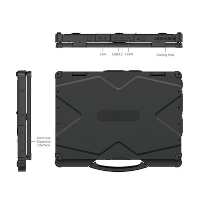 UNIWA ULAP R14 Rugged Laptop, 8GB+256GB, 14 inch Windows 10 Home Intel Core i5-8250U, AU Plug, ULAP R14