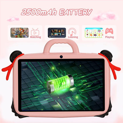 BDF 7 inch WiFi Kids Tablet PC with Nezha Silicone Case, 1GB+16GB, Android 8.1 MTK6735 Quad Core CPU, US Plug, 3GB+32GB