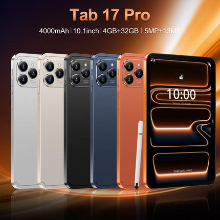 Tab 17 Pro 10.1 inch 4G LTE Tablet PC, 4GB+32GB, Android 10 MTK6755 Octa Core, AU Plug, AU Plug