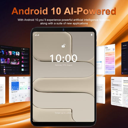 Pab 17 Pro 10.1 inch 4G LTE Tablet PC, 4GB+64GB, Android 10 MTK6755 Octa Core, EU Plug, EU Plug