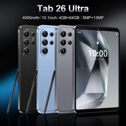 Tab 26 Ultra 10.1 inch 4G LTE Tablet PC, 4GB+64GB, Android 10 MTK6755 Octa Core, EU Plug, EU Plug