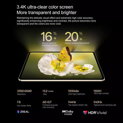 OPPO Pad 5 Pro 13.2 inch Tablet PC, 8GB+256GB, ColorOS 16.0 Snapdragon 8 Elite Gen5 Octa Core, 8GB+256GB