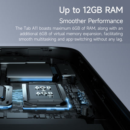 Tableta Ulefone Tab A11, 6 GB + 256 GB, 11 pulgadas, Android 14, Unisoc T620 Octa Core, red 4G, enchufe de la UE, 6 GB + 256 GB