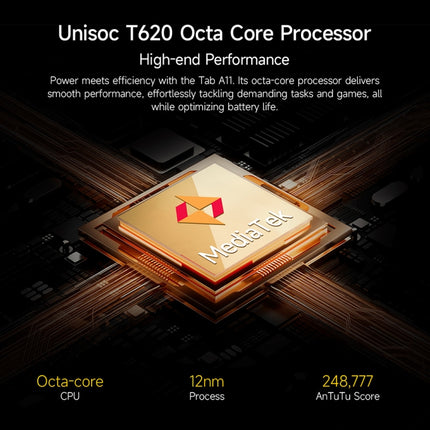 Tableta Ulefone Tab A11, 6 GB + 256 GB, 11 pulgadas, Android 14, Unisoc T620 Octa Core, red 4G, enchufe de la UE, 6 GB + 256 GB