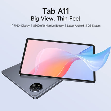 Tableta Ulefone Tab A11, 6 GB + 256 GB, 11 pulgadas, Android 14, Unisoc T620 Octa Core, red 4G, enchufe de la UE, 6 GB + 256 GB