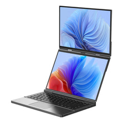 GPD DUO 13.3 inch Dual OELD Laptop, 64GB+2TB, Windows 11 Home AMD Ryzen AI 9 HX 370 12-Core, US Plug, 64GB+2TB Ryzen AI 9