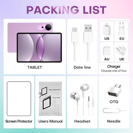 Pad 9 Ultra 10.1 inch 3G Phone Call Tablet PC, 2GB+32GB, Android 10 MTK6737 Quad Core, US Plug, US Plug
