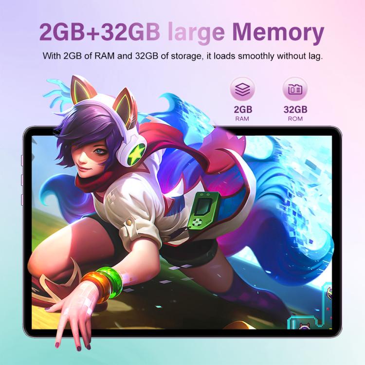 Pad 9 Ultra 10.1 inch 3G Phone Call Tablet PC, 2GB+32GB, Android 10 MTK6737 Quad Core, AU Plug