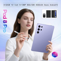 Pad 9 Pro 10.1 inch 4G LTE Tablet PC Combo Set, 4GB+32GB, Android 10 MT6755 Octa Core, with Keyboard / Mouse / Leather Case, US Plug