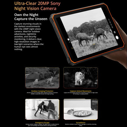 Blackview Active 10 Pro 5G Rugged Tablet, 12GB+512GB, 10.95 inch Android 14 Dimensity 7300 Octa Core, Global Version with Google Play, 12GB+512GB