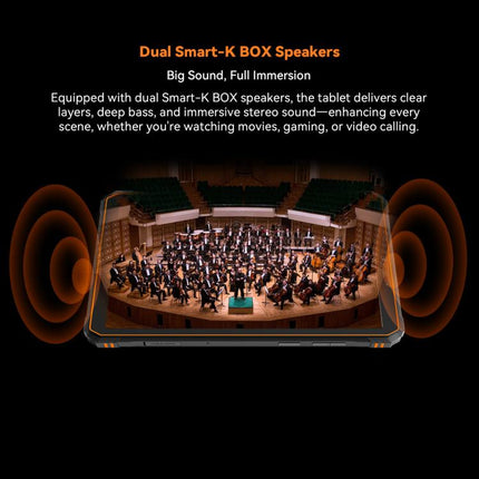 Blackview Active 5 4G Rugged Tablet, 8GB+128GB, 8.68 inch Android 14 Unisoc UMS9230E T615 Octa Core, Global Version with Google Play