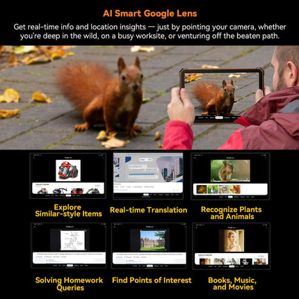 Blackview Active 5 4G Rugged Tablet, 8GB+128GB, 8.68 inch Android 14 Unisoc UMS9230E T615 Octa Core, Global Version with Google Play