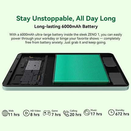 Blackview ZENO 1 Tablet PC, 4GB+64GB, 8 inch Android 15 Unisoc Tiger T615 Octa Core, Network: 4G, Global Version with Google Play, 4GB+64GB