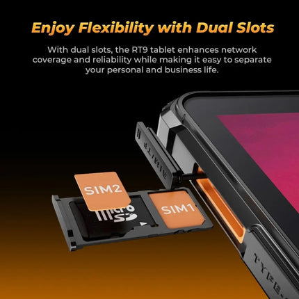 OUKITEL RT9 4G Netzwerk IP68/IP69K Robustes Tablet, 6GB+256GB, 11 Zoll Android 14 Unisoc T606 Octa-Core Unterstützt Dual-SIM, EU-Stecker, RT9 6GB+256GB