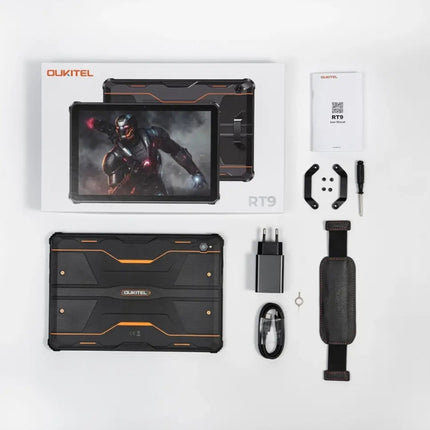 OUKITEL RT9 4G Netzwerk IP68/IP69K Robustes Tablet, 6GB+256GB, 11 Zoll Android 14 Unisoc T606 Octa-Core Unterstützt Dual-SIM, EU-Stecker, RT9 6GB+256GB