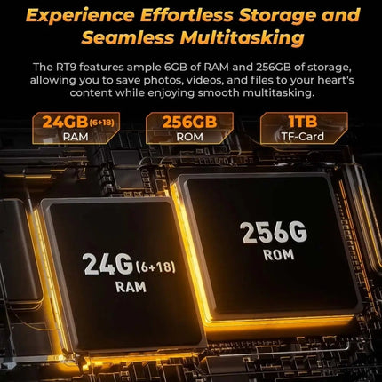 OUKITEL RT9 4G Netzwerk IP68/IP69K Robustes Tablet, 6GB+256GB, 11 Zoll Android 14 Unisoc T606 Octa-Core Unterstützt Dual-SIM, EU-Stecker, RT9 6GB+256GB