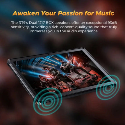 OUKITEL RT9 4G Netzwerk IP68/IP69K Robustes Tablet, 6GB+256GB, 11 Zoll Android 14 Unisoc T606 Octa-Core Unterstützt Dual-SIM, EU-Stecker, RT9 6GB+256GB