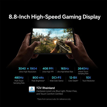 Lenovo LEGION Y700 Gen5 2026 Football Limited Ed. 8.8 inch AI Gaming WIFI Tablet, 12GB+256GB, Android 16, Qualcomm Snapdragon 8 Elite Gen5, US Plug, 12GB+256GB