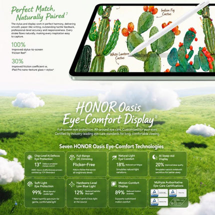 Honor Pad 20 Lite Edition WiFi Tablet PC, 12.1 inch 6GB+128GB MagicOS 10 Qualcomm Snapdragon 7 Gen3 Octa Core, US Plug, Lite Ed. 6GB+128GB