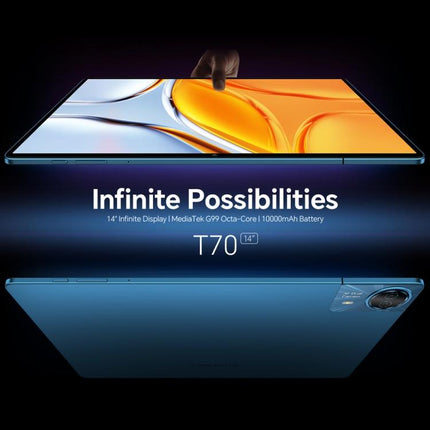 Teclast T70 4G LTE Tablet PC, 8GB+128GB, 14 inch Android 15 MediaTek Helio G99 Octa Core, Support Dual SIM, T70 8GB+128GB