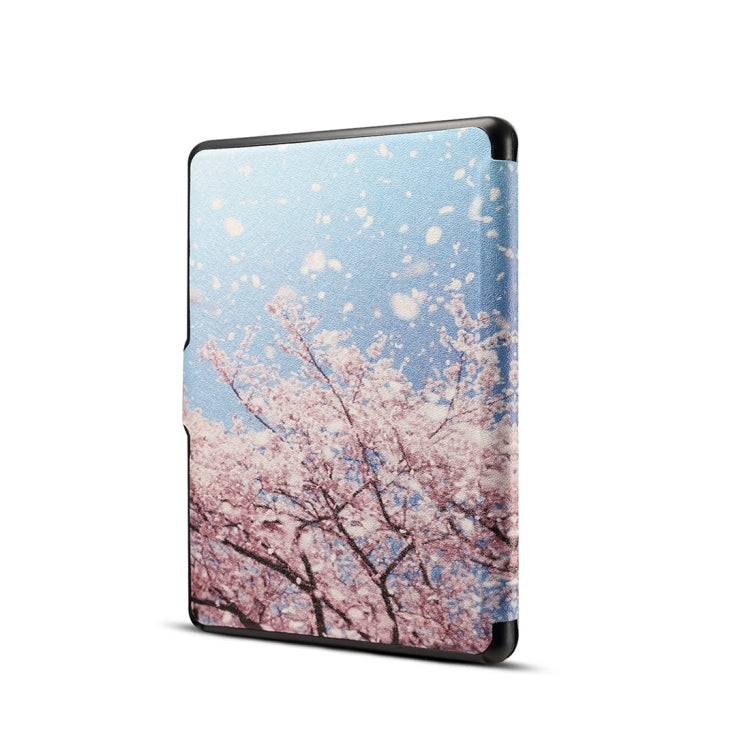 Printed Horizontal Flip PU Leather Protective Case for Amazon Kindle Paperwhite 1 & 2 & 3 with Sleep / Wake-up