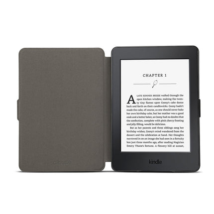 Printed Horizontal Flip PU Leather Protective Case for Amazon Kindle Paperwhite 1 & 2 & 3 with Sleep / Wake-up