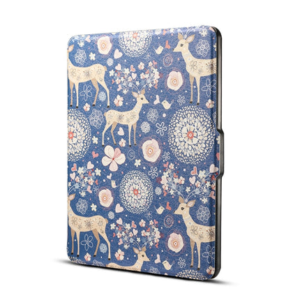Printed Horizontal Flip PU Leather Protective Case for Amazon Kindle Paperwhite 1 & 2 & 3 with Sleep / Wake-up