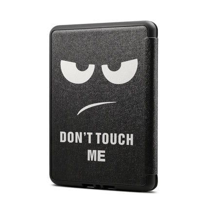 Black Eye Pattern Horizontal Flip PU + TPU Leather Protective Case for Amazon Kindle Paperwhite 4 (2018), with Sleep & Wake-up Function