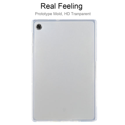 For Lenovo Tab M10 Plus 0.75mm Ultrathin Outside Glossy Inside Frosted TPU Soft Protective Case