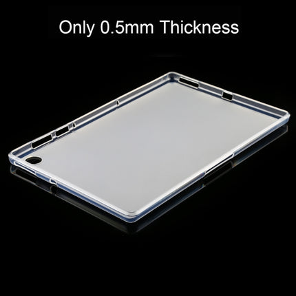 For Lenovo Tab M10 Plus 0.75mm Ultrathin Outside Glossy Inside Frosted TPU Soft Protective Case