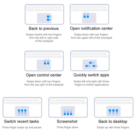 Teclado táctil inteligente original para Xiaomi Pad 6/6 Pro, para Xiaomi Pad 6/6 Pro con trackpad