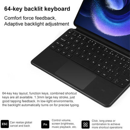 Teclado táctil inteligente original para Xiaomi Pad 6/6 Pro, para Xiaomi Pad 6/6 Pro con trackpad